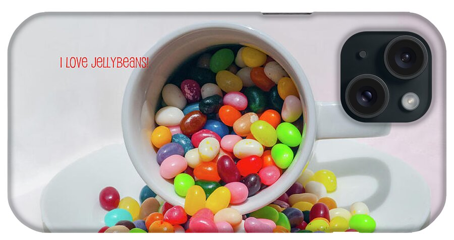 Jelly Beans Candy Sweets Treats Colorful iPhone Case featuring the photograph Jelly beans by Carolyn D'Alessandro