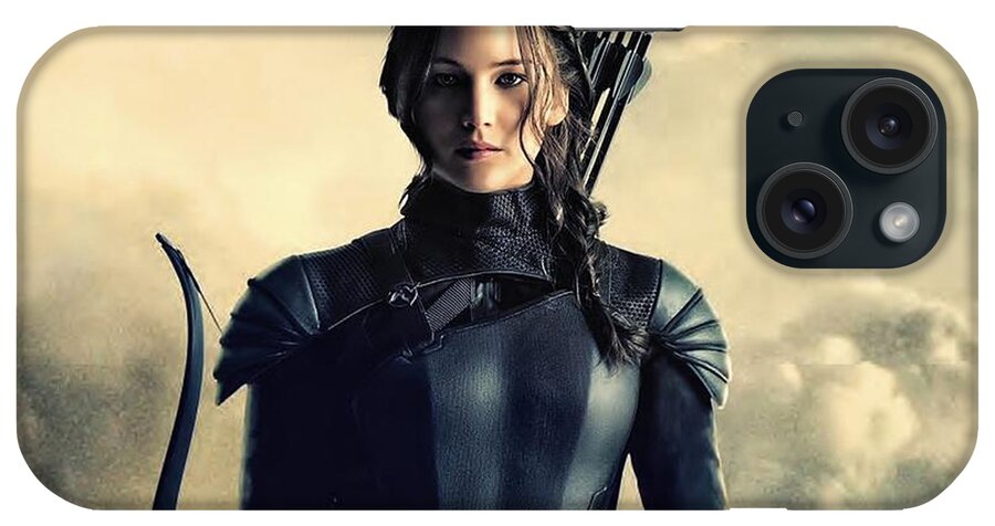 Jennifer Lawrence The Hunger Games 2012 Publicity Photo iPhone Case featuring the photograph Jennifer Lawrence The Hunger Games 2012 publicity photo by David Lee Guss