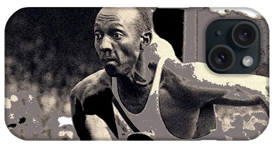  Jesse Owens In The 4 X100 Meter Relay Olympics Berlin 1936 Screen Capture And Color 2016 iPhone Case featuring the photograph Jesse Owens in the 4 x100 meter relay Olympics Berlin 1936 screen capture and color 2016 by David Lee Guss
