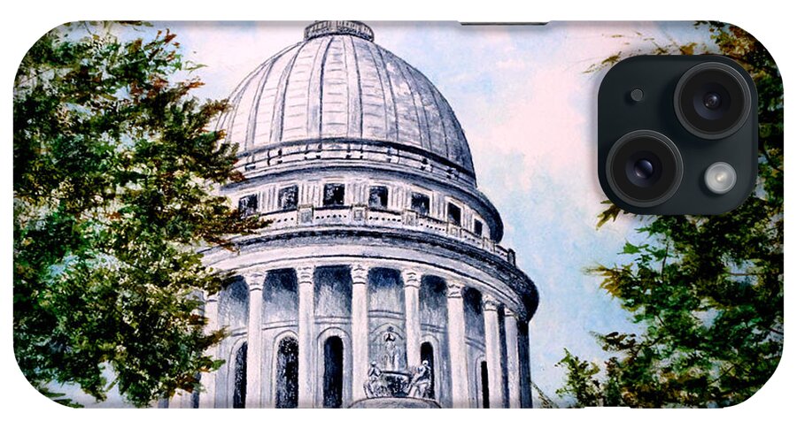 Wisconsin iPhone Case featuring the painting Jewel of Wisconsin by Thomas Kuchenbecker