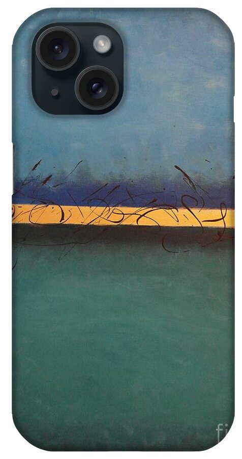 Abstract iPhone Case featuring the painting Jewels of the Nile by Catalina Walker