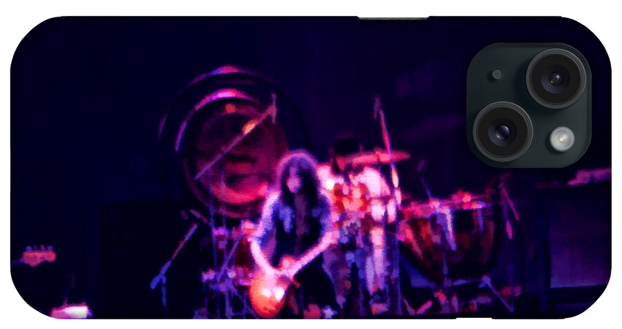 Jimmy Page iPhone Case featuring the digital art Jimmy Page by Kevin Cable