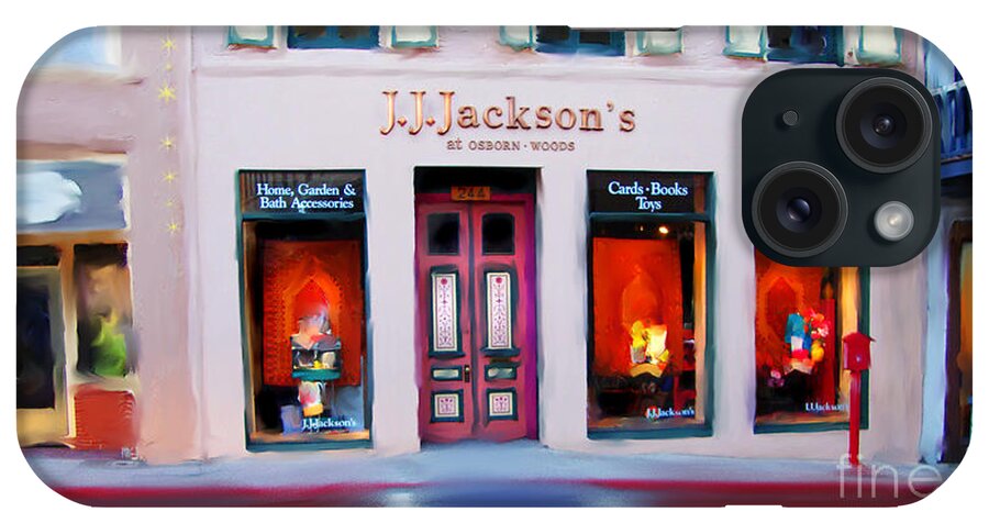 Nevada City iPhone Case featuring the digital art J.J. Jackson's Nevada City by Lisa Redfern