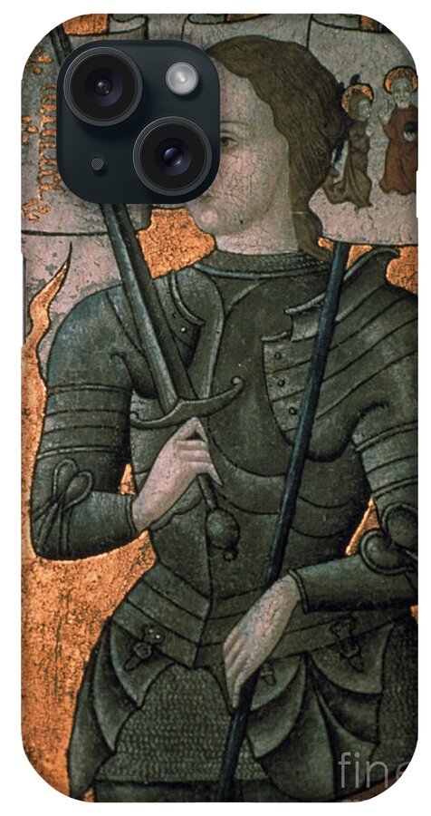 15th Century iPhone Case featuring the drawing JOAN OF ARC, c1412-1431 by Granger