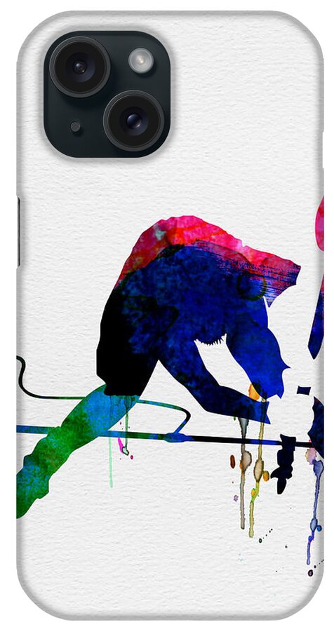 Paul Simonon iPhone Case featuring the painting Paul Watercolor #1 by Naxart Studio