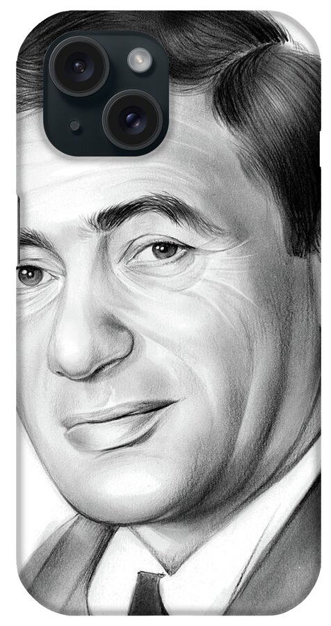 Joey Bishop iPhone Case featuring the drawing Joey Bishop by Greg Joens