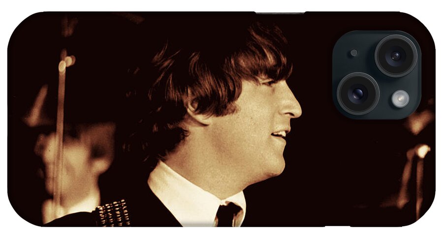 Beatles iPhone Case featuring the photograph John Lennon by Larry Mulvehill