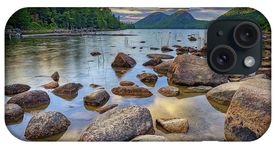 Jordan Pond iPhone Case featuring the photograph Jordan Pond and the Bubbles by Rick Berk