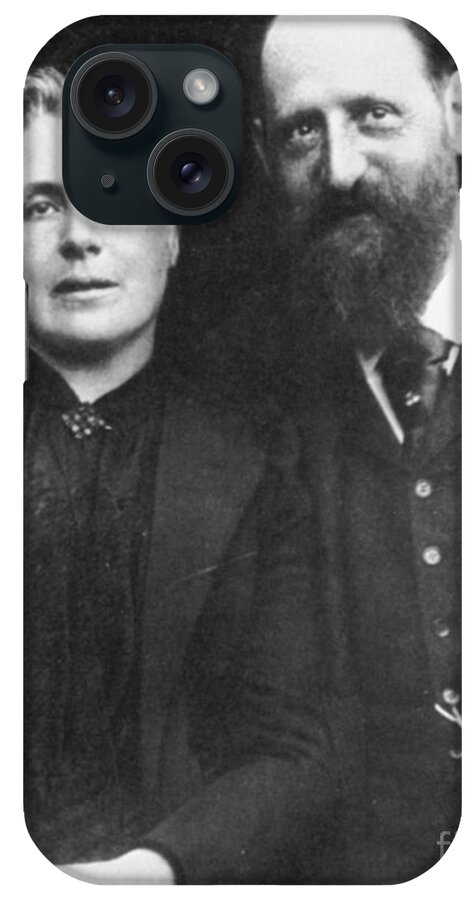 1890s iPhone Case featuring the photograph JOSEF BREUER WITH WIFE MATHILDE, c1900 by Granger