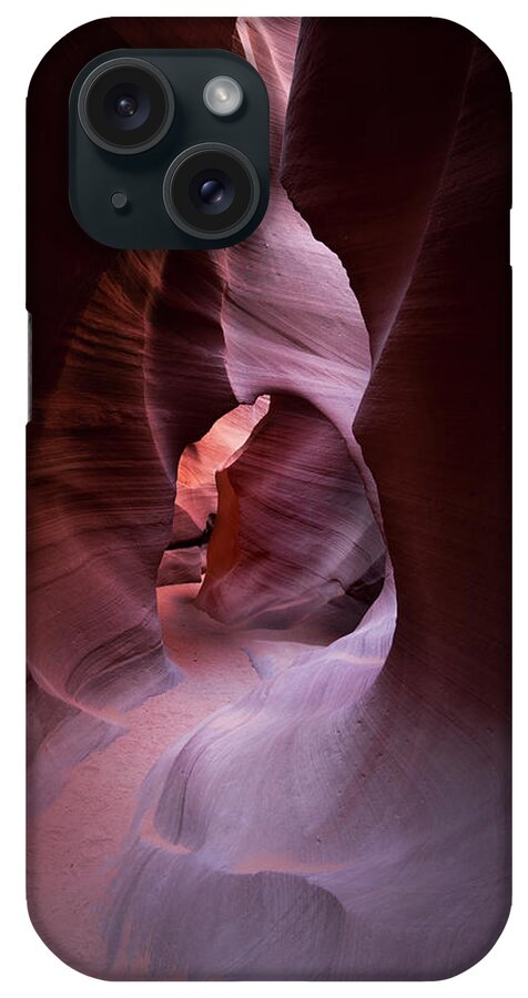 Antelope Canyon iPhone Case featuring the photograph Journey Thru the Shadows by Jon Glaser