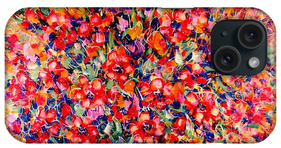 Flowers iPhone Case featuring the painting Joy of Summer by Natalie Holland