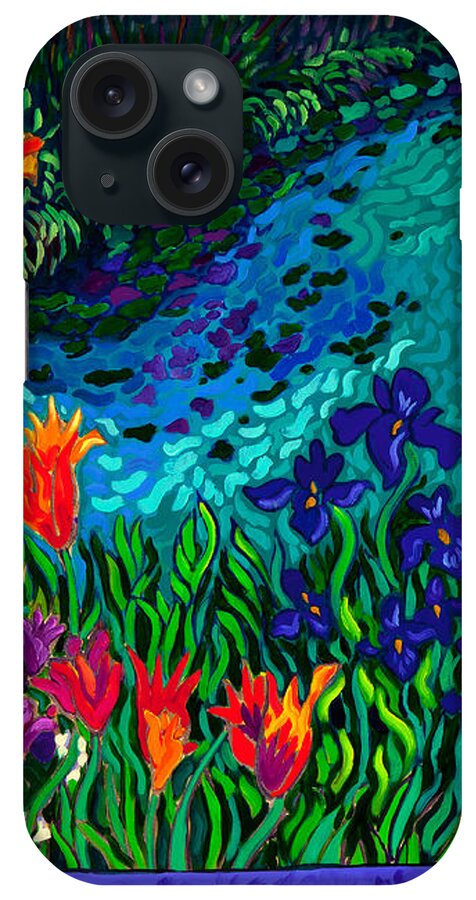 River iPhone Case featuring the painting Joyous Spring by Cathy Carey