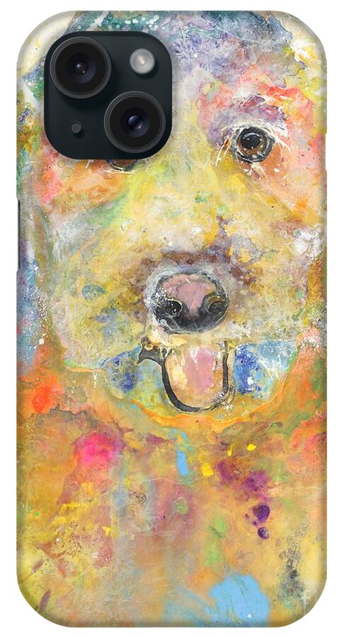 Goldendoodle Dog iPhone Case featuring the painting Jozie by Kasha Ritter
