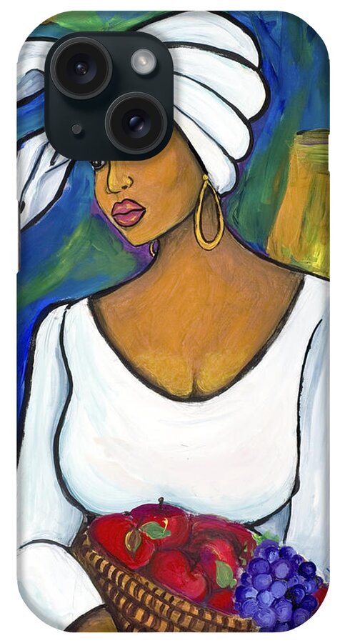 Gullah iPhone Case featuring the painting Juju by Diane Britton Dunham