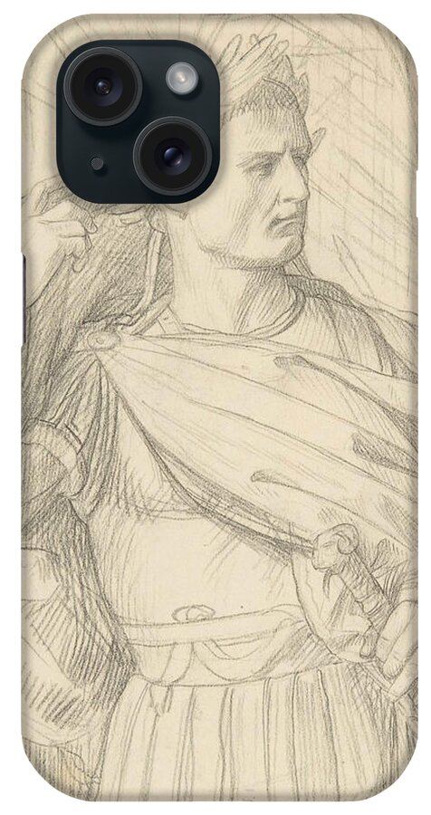 19th Century Art iPhone Case featuring the drawing Julius Caesar by Jean-Leon Gerome