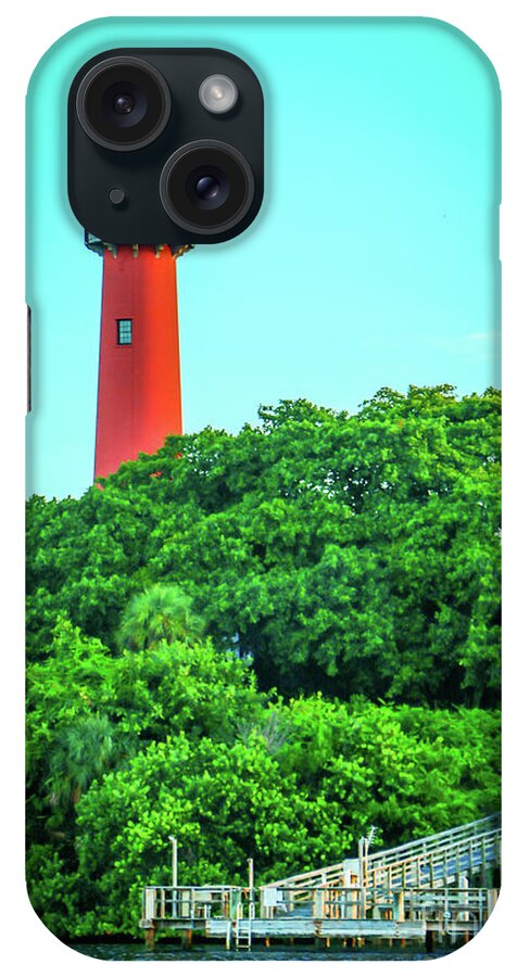 Lighthouse iPhone Case featuring the photograph Jupiter Light in Morning Sun by Tom Claud