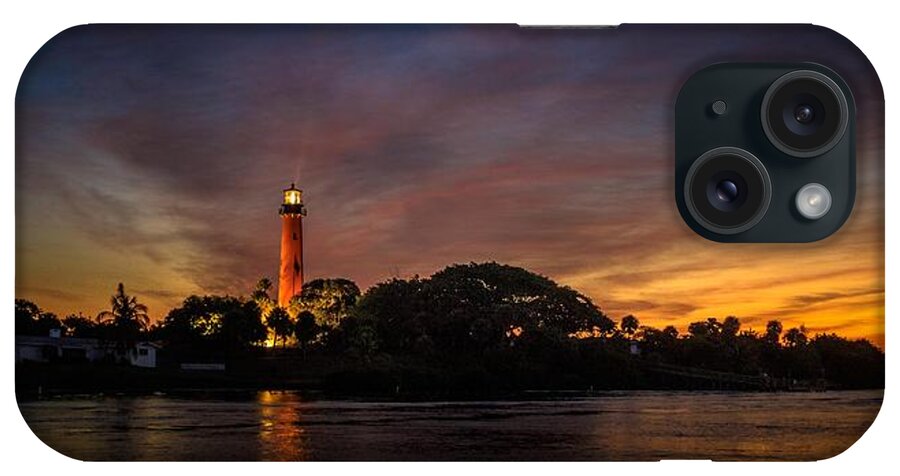 Sunrise iPhone Case featuring the photograph Jupiter Lighthouse Sunrise by Christopher Perez