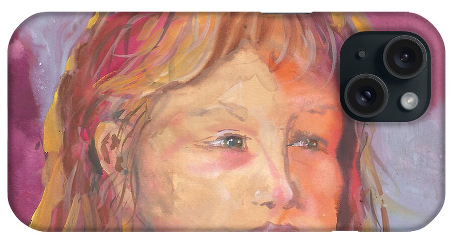 Intuitive Painting iPhone Case featuring the painting Just Breathe by Sheri Jo Posselt