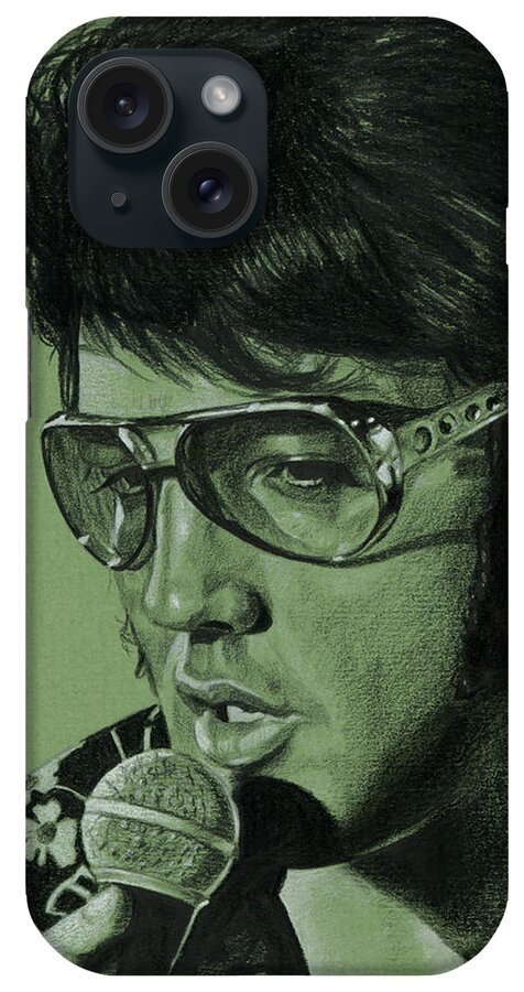 Elvis iPhone Case featuring the drawing Just Pretend by Rob De Vries