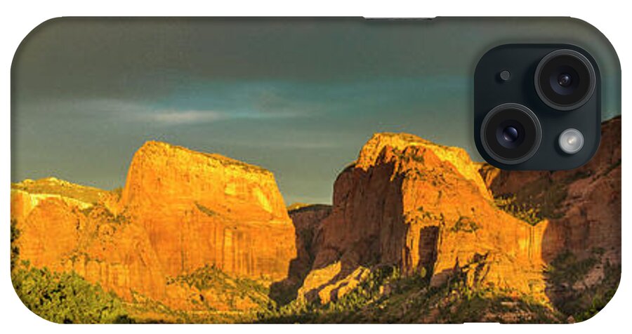 Kalob Canyons iPhone Case featuring the photograph Kalob canyons Panoramic by Donald Pash