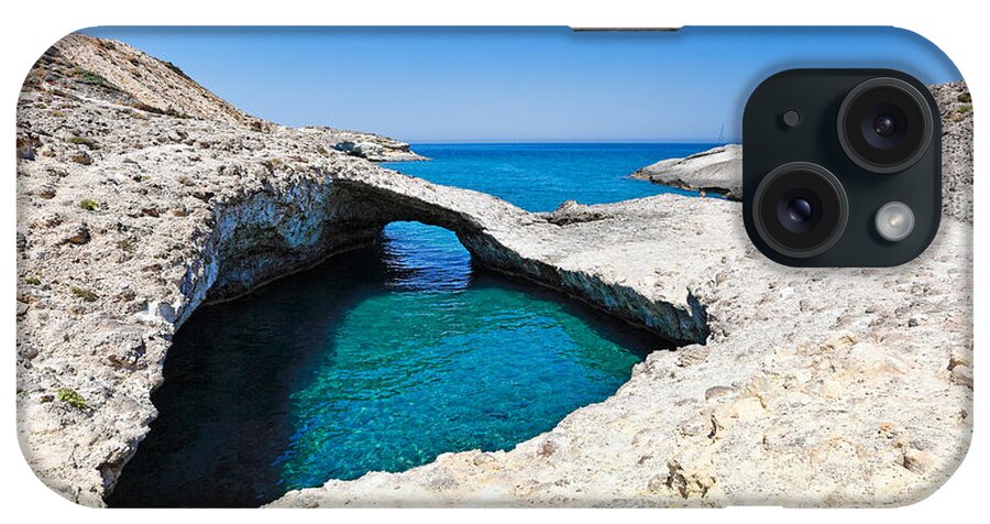 Milos iPhone Case featuring the photograph Kapros in Milos island - Greece by Constantinos Iliopoulos