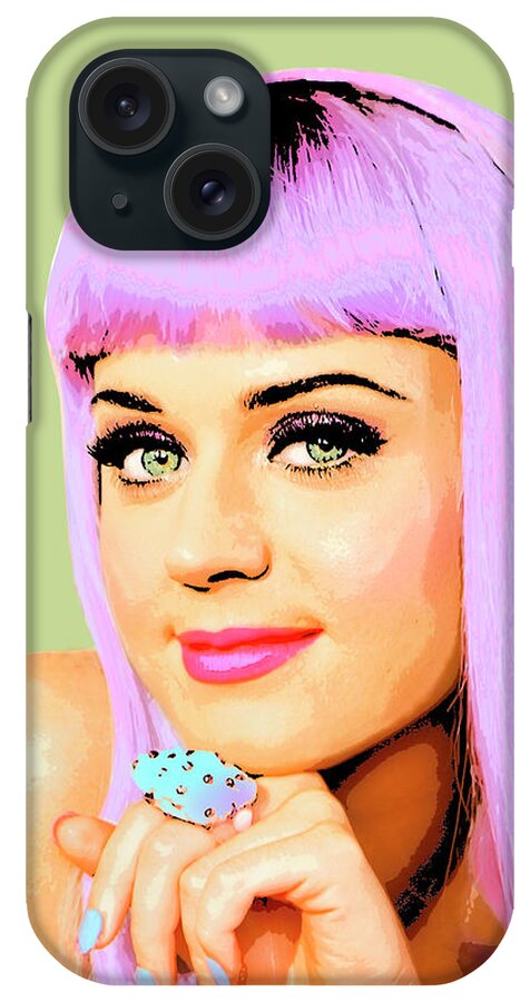 Katy Perry iPhone Case featuring the photograph Katy Perry by Dominic Piperata