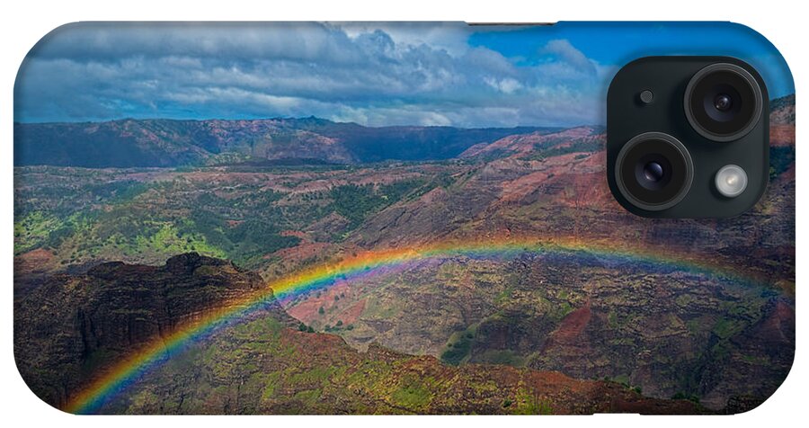 Hawaii iPhone Case featuring the photograph Kauai rainbow by Izet Kapetanovic