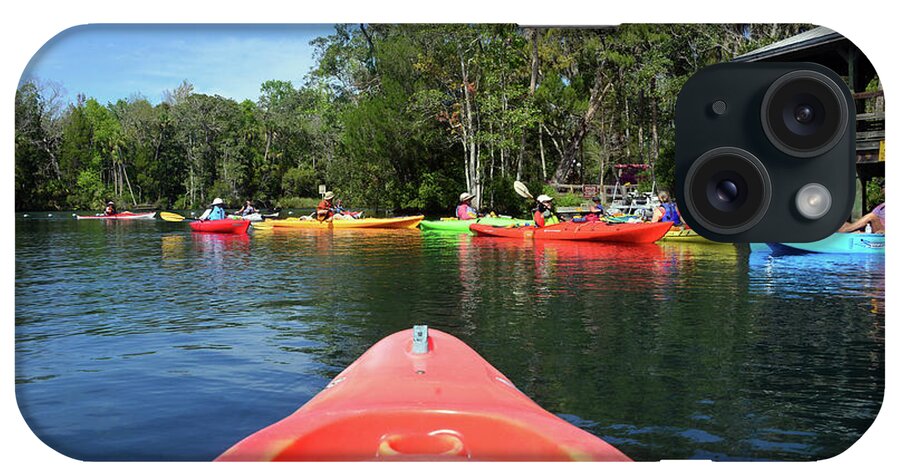 Kayaking For Manatees iPhone Case featuring the photograph Kayaking for Manatees by David Lee Thompson