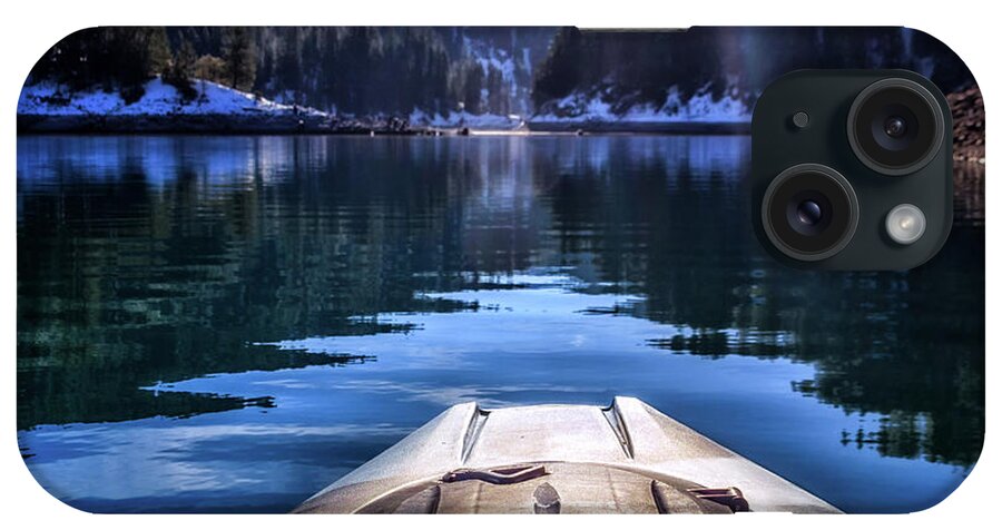 Day iPhone Case featuring the photograph Kayaking in McCloud by Marnie Patchett