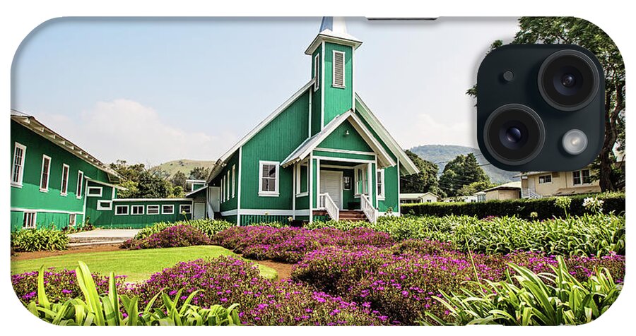 Roof iPhone Case featuring the photograph Ke Ola Mau Loa Church Waimea Hawaii by Scott Pellegrin