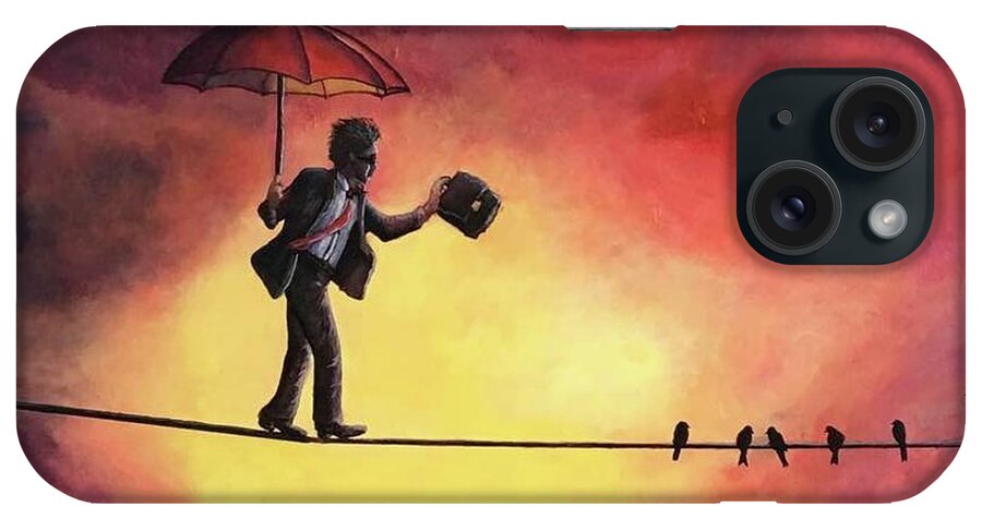 Painting iPhone Case featuring the painting Keep the Balance by Bozena Zajaczkowska