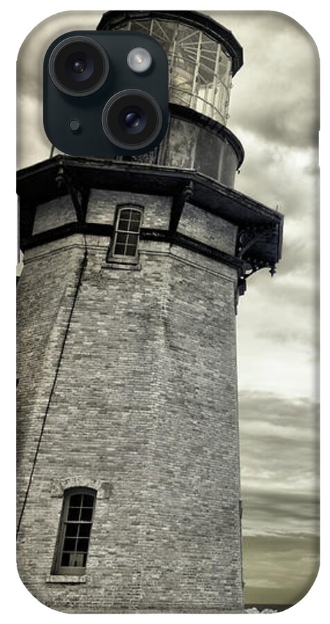 Block Island iPhone Case featuring the photograph Keeping Watch- Vintage Look by Luke Moore