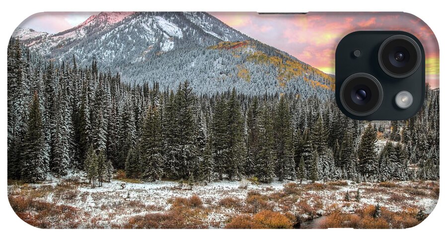 Utah iPhone Case featuring the photograph Kessler Peak Fall Sunset by Brett Pelletier