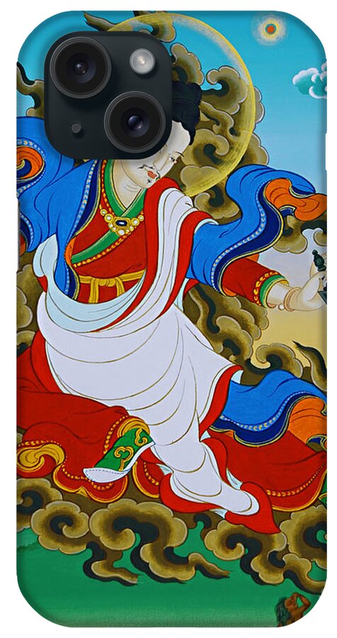 Kharchen iPhone Case featuring the painting Kharchen Pelgi Wangchuk by Sergey Noskov