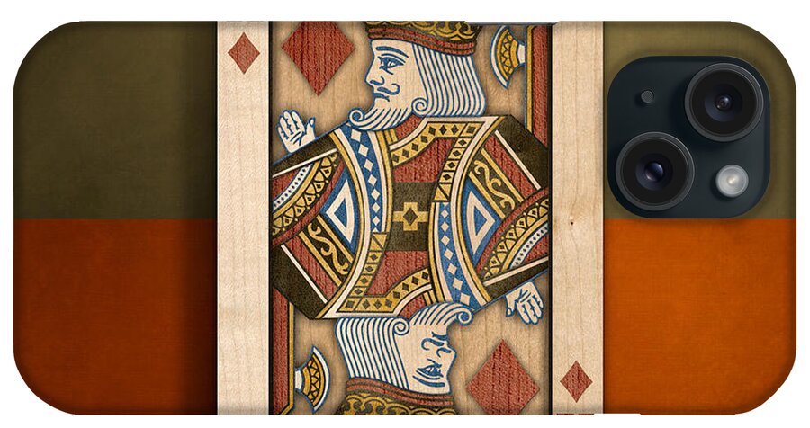 Boards iPhone Case featuring the photograph King of Diamonds in Wood by YoPedro