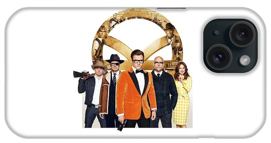 Kingsman The Golden Circle iPhone Case featuring the digital art Kingsman The Golden Circle by Super Lovely