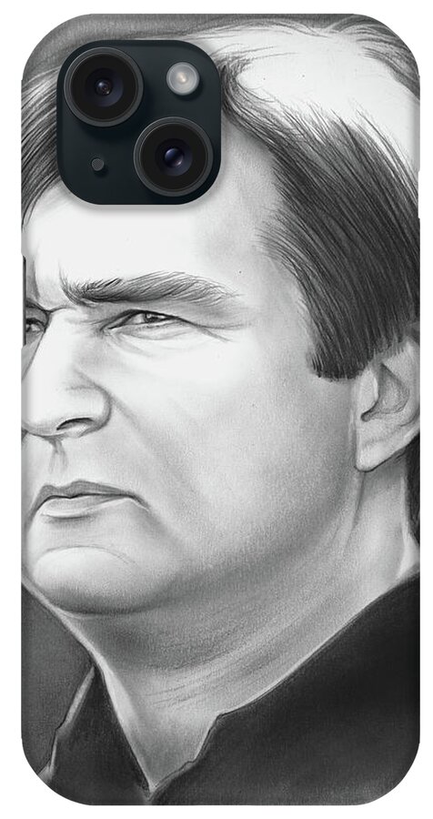 Kirby Smart iPhone Case featuring the drawing Kirby Smart by Greg Joens