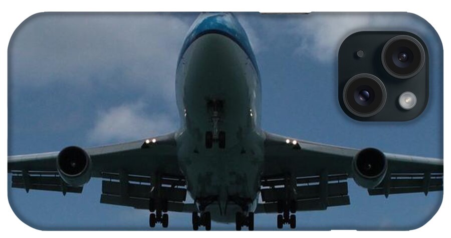 Klm iPhone Case featuring the photograph KLM Boeing 747 by Christopher J Kirby