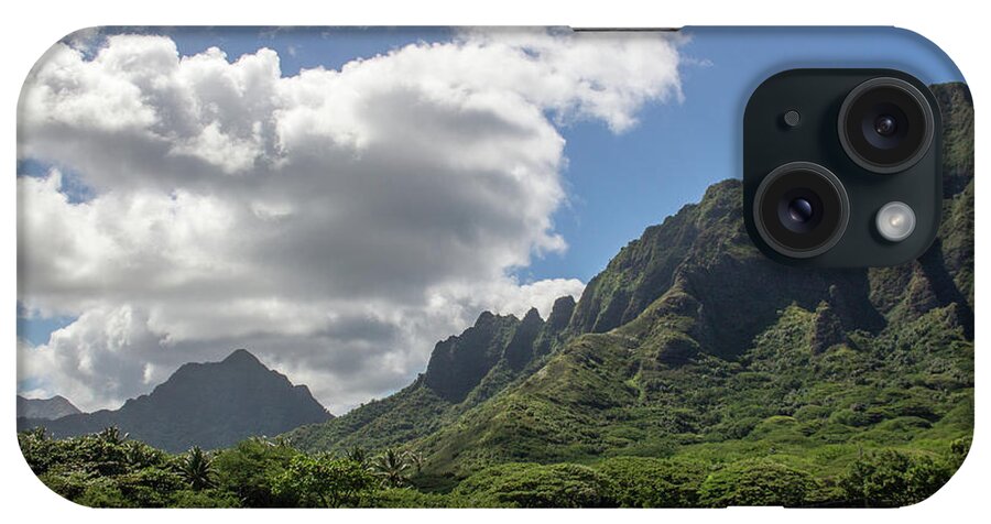 Kuoloa iPhone Case featuring the photograph Kuoloa 3 Mountain Range by Cheryl Del Toro