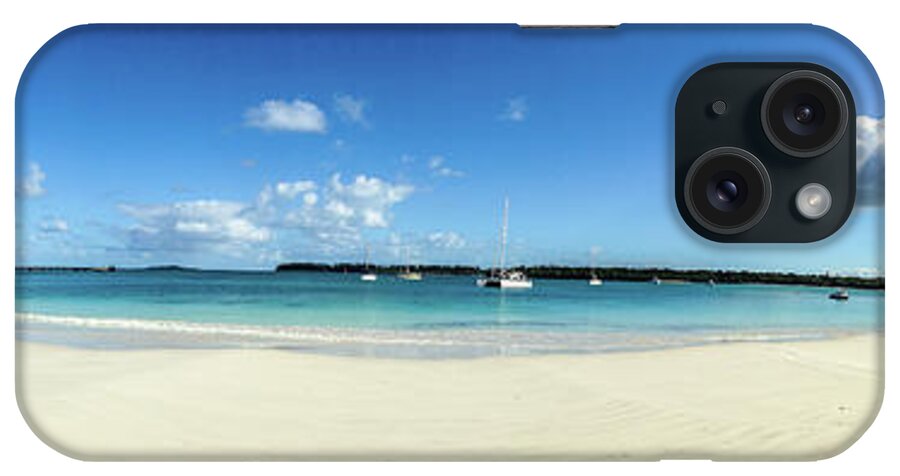 Panorama iPhone Case featuring the photograph Kuto Bay morning pano by Dorothy Darden