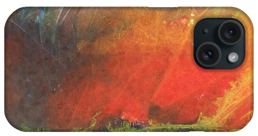 Colors iPhone Case featuring the painting La Caleta del Diablo by Jackie Mueller-Jones