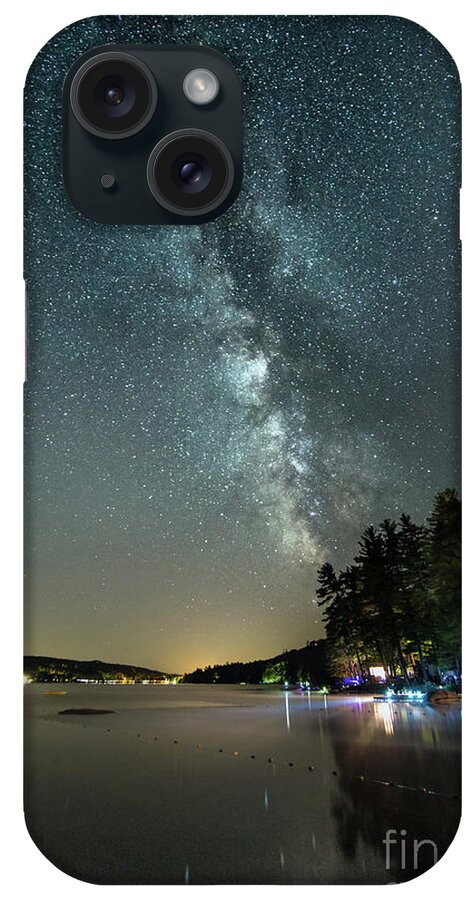 Labor Day iPhone Case featuring the photograph Labor Day Milky Way in Vacationland by Patrick Fennell