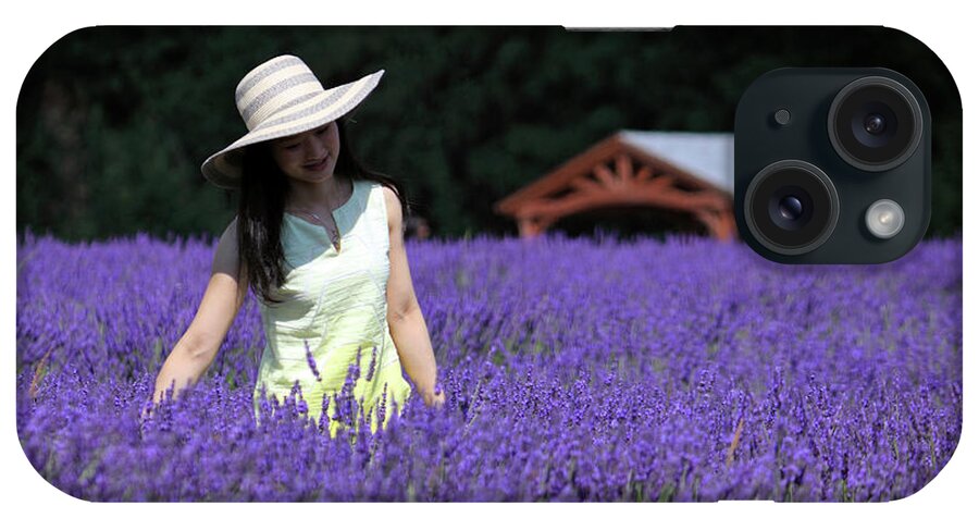 Lady In Lavender iPhone Case featuring the photograph Lady in Lavender by Julia Gavin