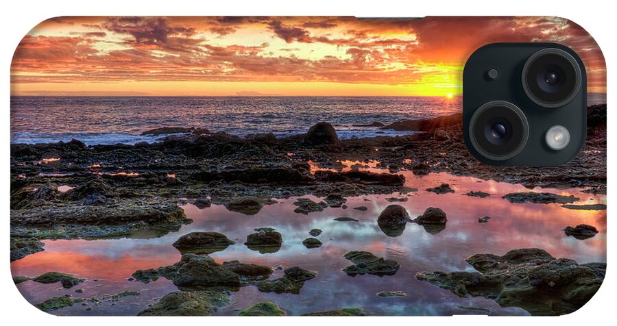 Laguna iPhone Case featuring the photograph Laguna Beach Tidepools at Sunset by Eddie Yerkish