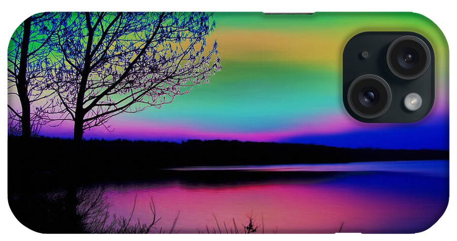 Water iPhone Case featuring the digital art Lake 4 by Gregory Murray