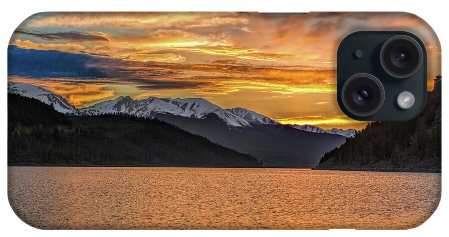 Sunset iPhone Case featuring the photograph Lake Dillon Sunset by Stephen Johnson