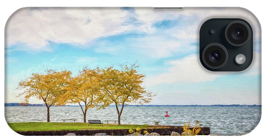 Landscape iPhone Case featuring the photograph Lake Erie Musings by John M Bailey