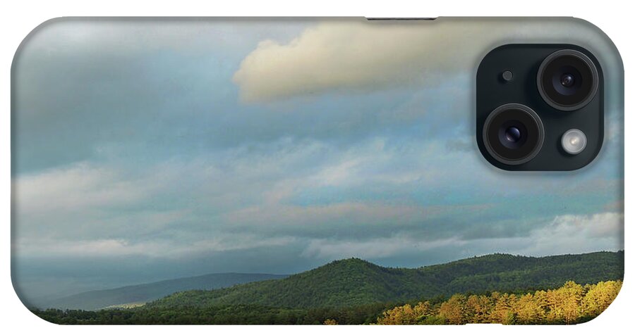 Lake Morey iPhone Case featuring the photograph Lake Morey Spring Sun by Nancy Griswold