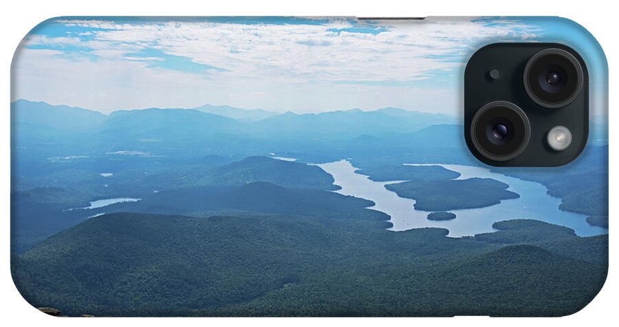 Placid iPhone Case featuring the photograph Lake Placid from Whiteface Mountain Adirondacks Upstate New York Wilmington by Toby McGuire