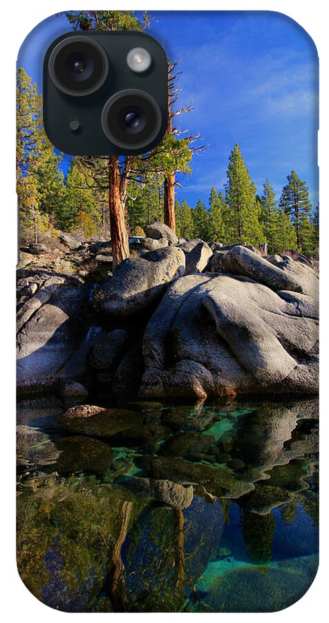 Lake Tahoe iPhone Case featuring the photograph Lake Tahoe Rocks by Sean Sarsfield